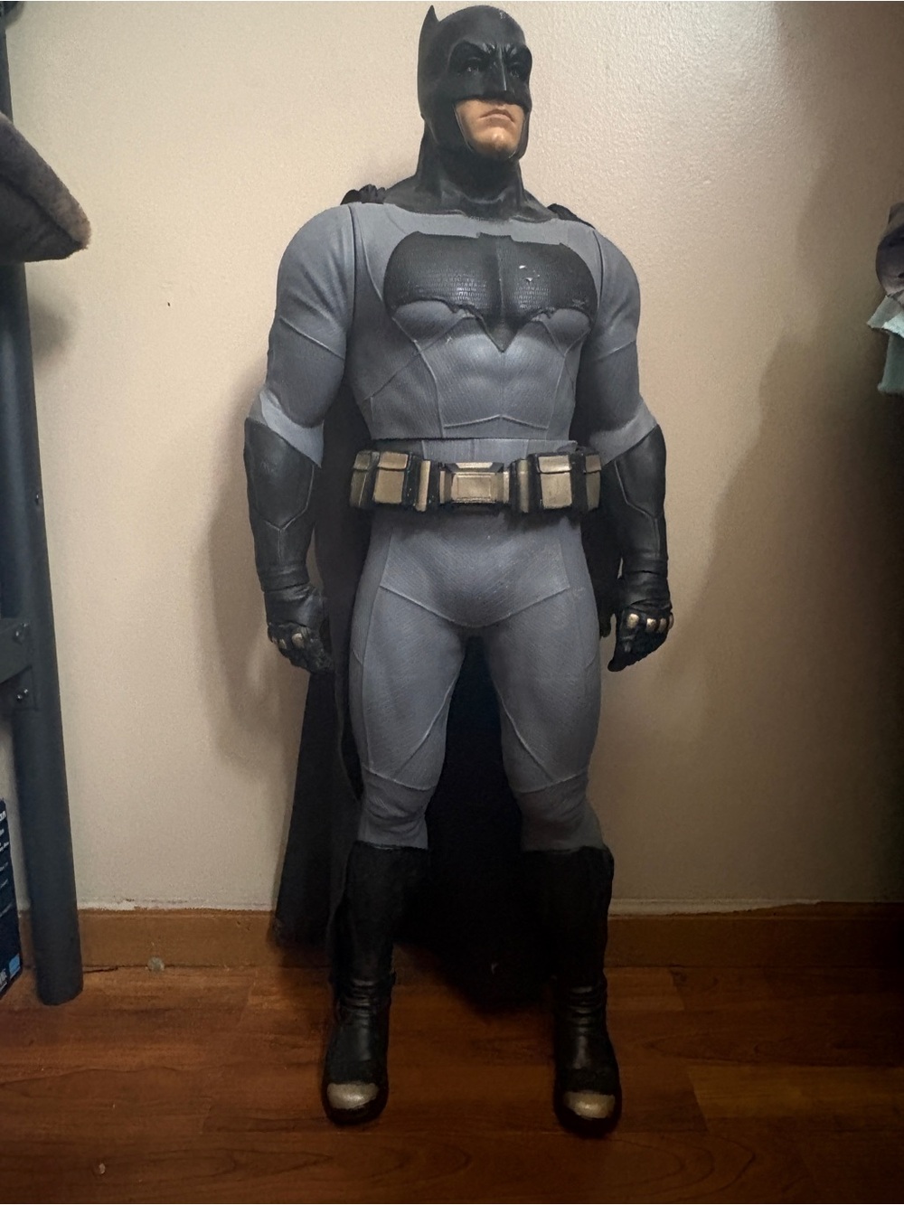 Batman Kids Superhero Costume in Gray and Black with Utility Belt